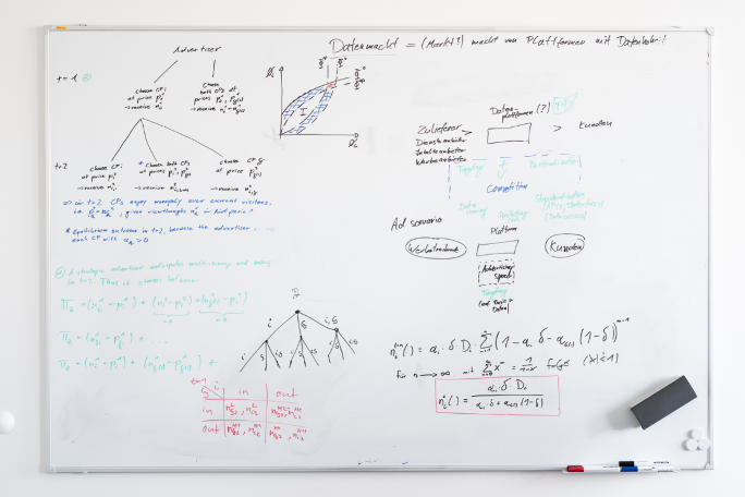 Notes on a whiteboard.